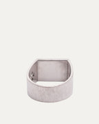 White Gold Diamond Cigar Band Ring