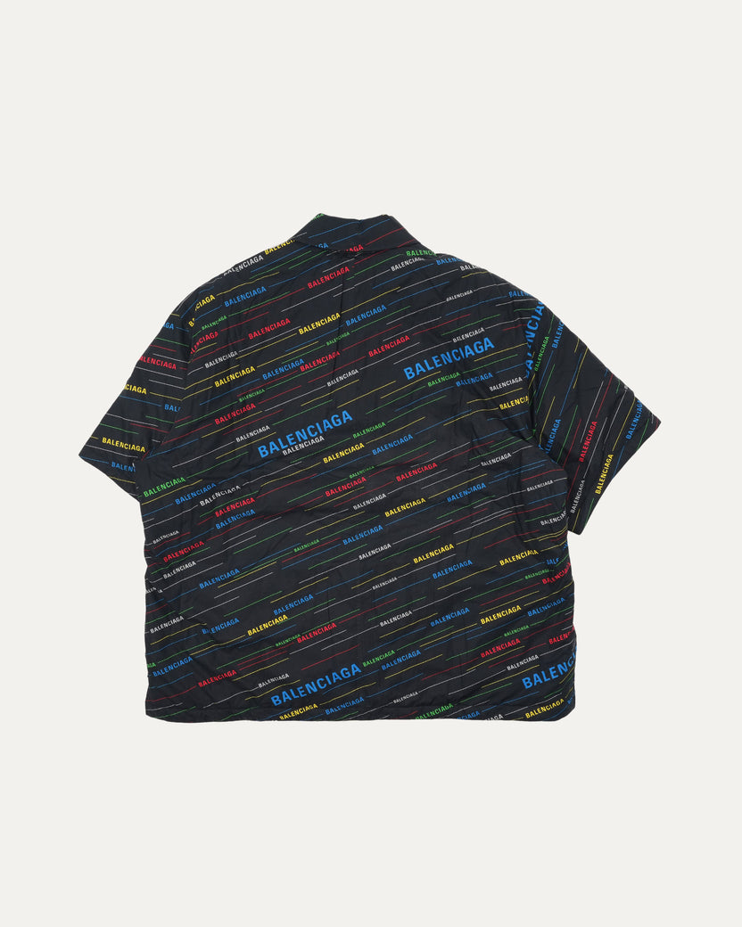 Logo All Over Print Padded Shirt