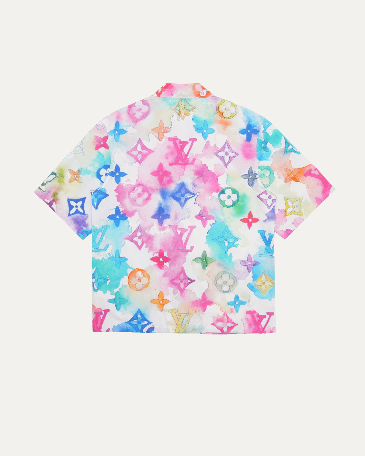 Watercolor Monogram Short Sleeve Shirt