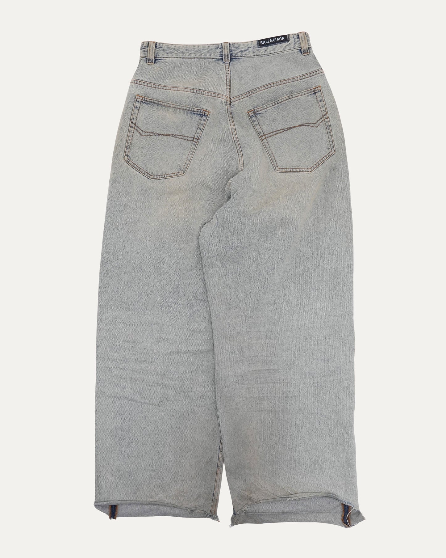 Released Hem Baggy Jeans