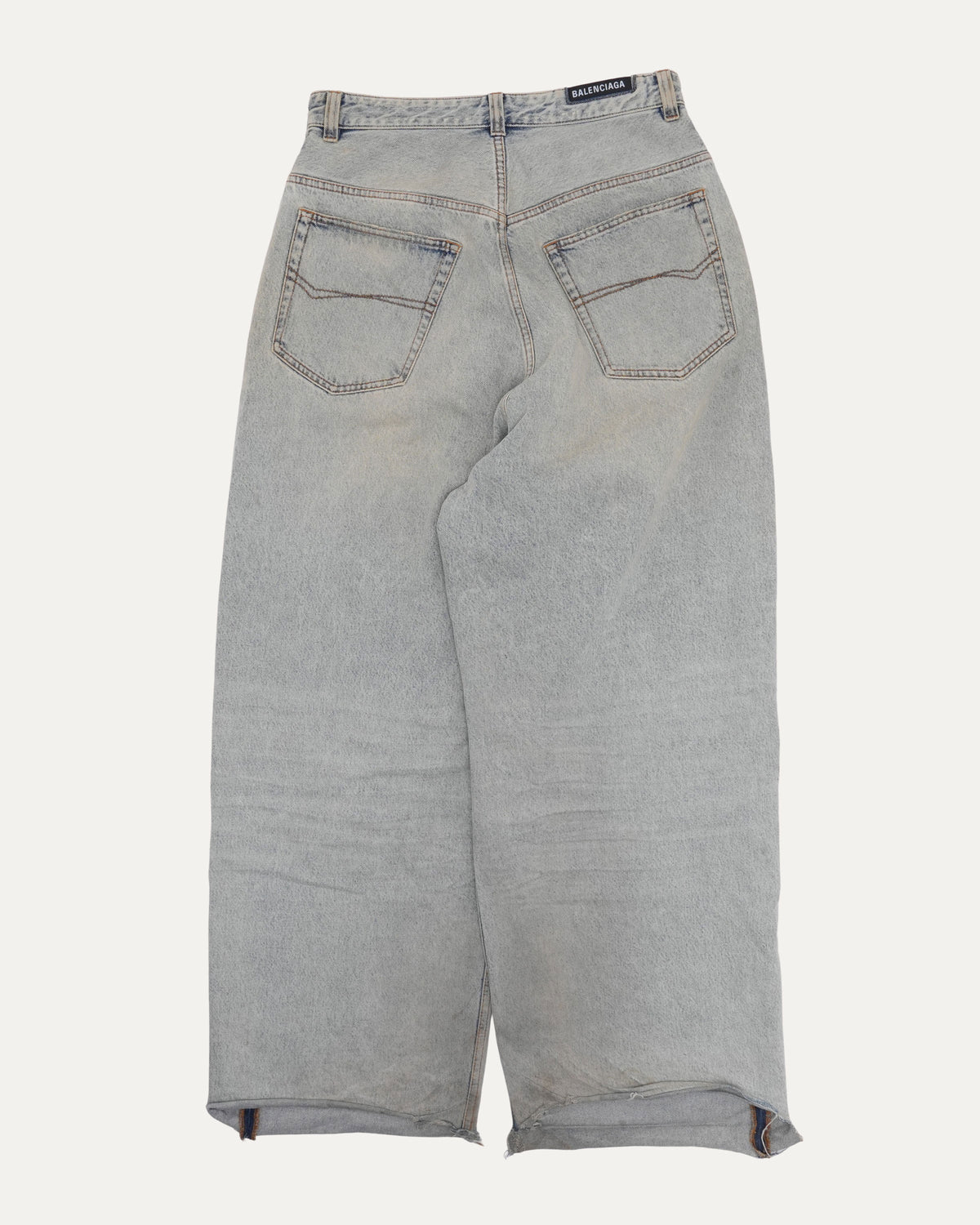 Released Hem Baggy Jeans