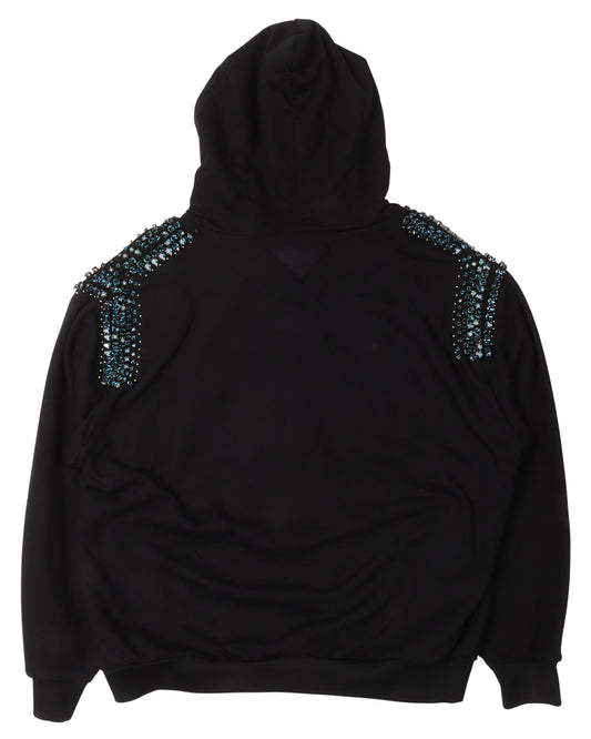 Runway Crystal Zip Up Hoodie