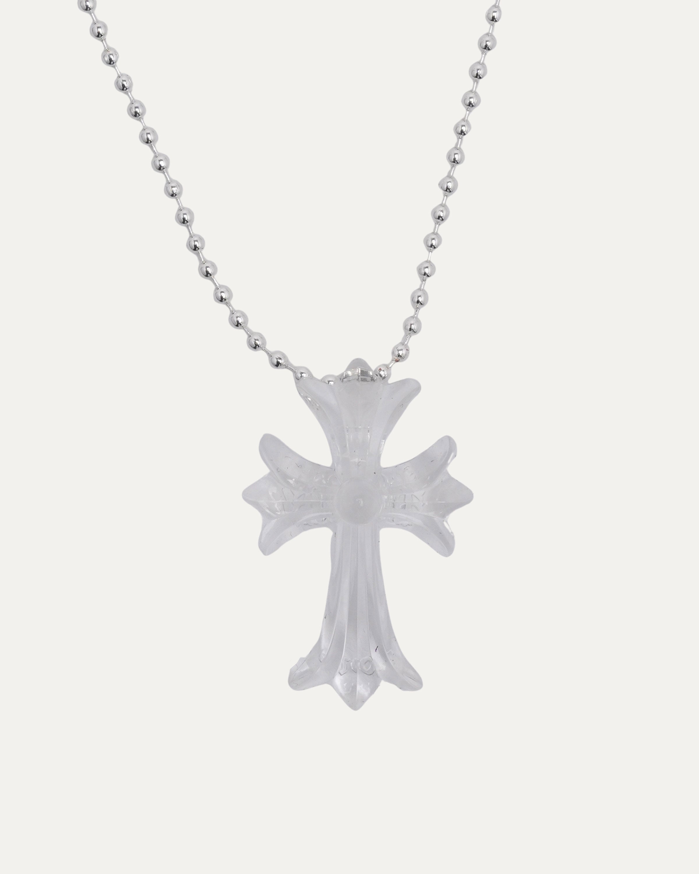 Chrome Hearts Silichrome Cross Necklace – Justin Reed
