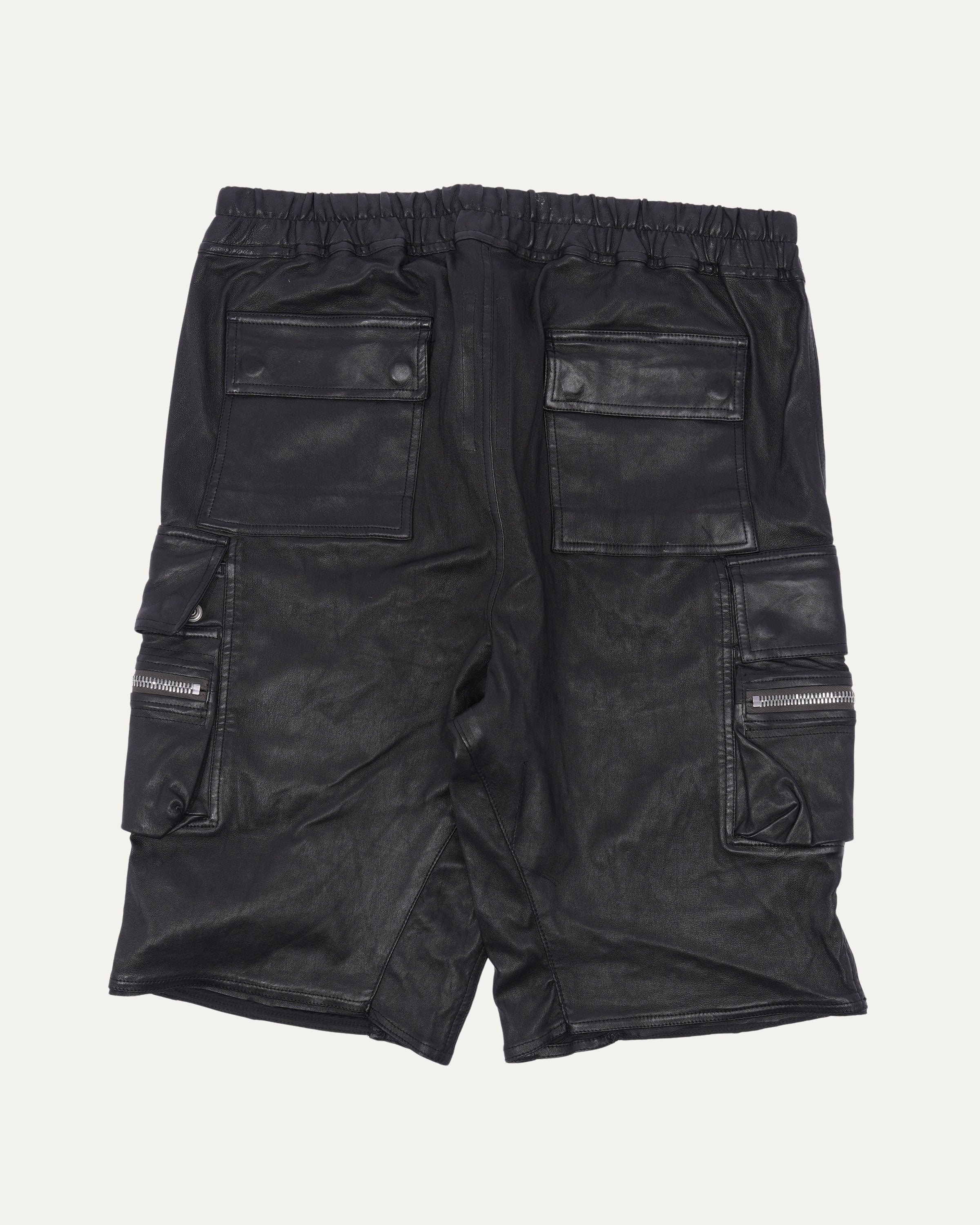 SS21 Phlegethon Leather Cargo Shorts