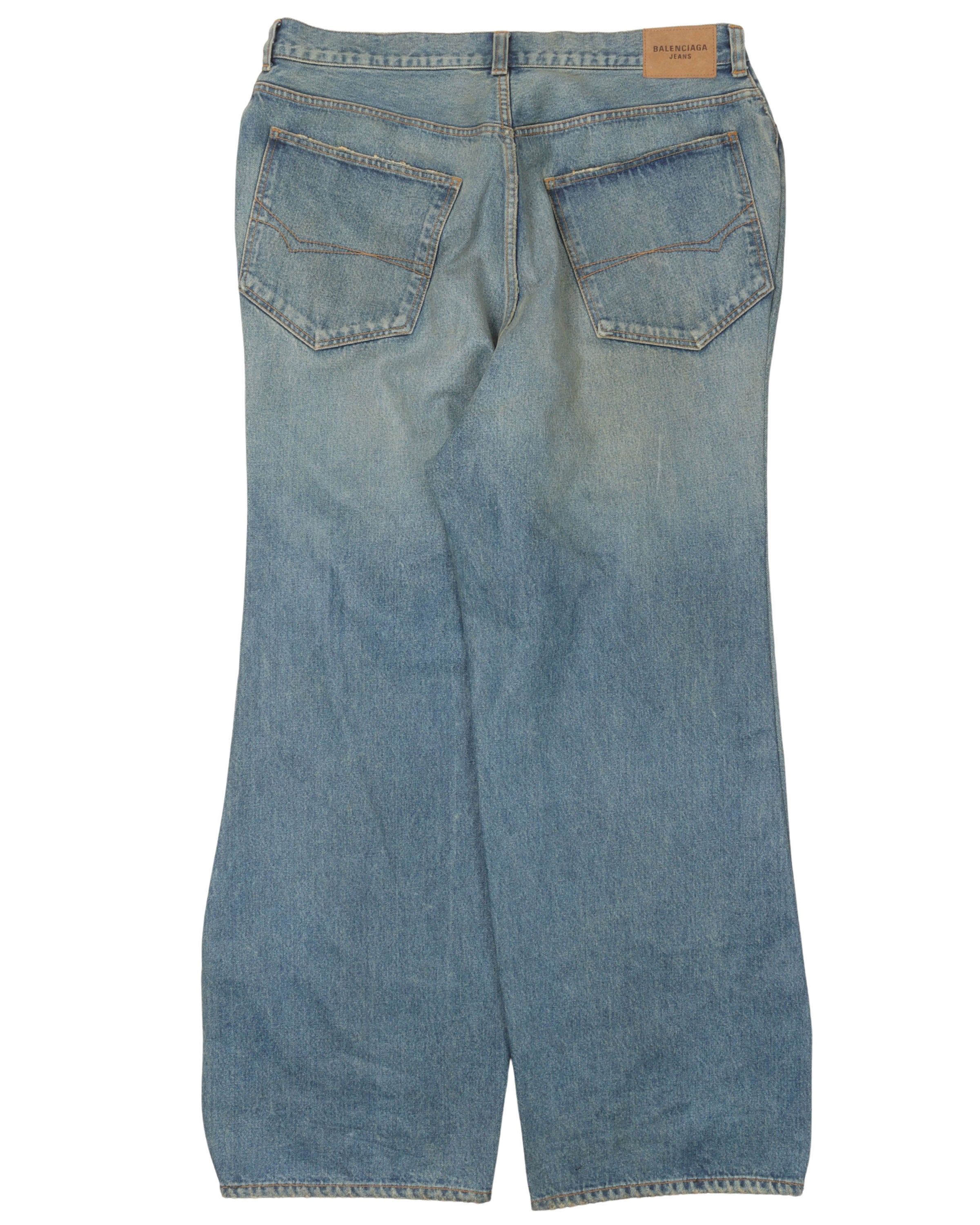Distressed Baggy Jeans