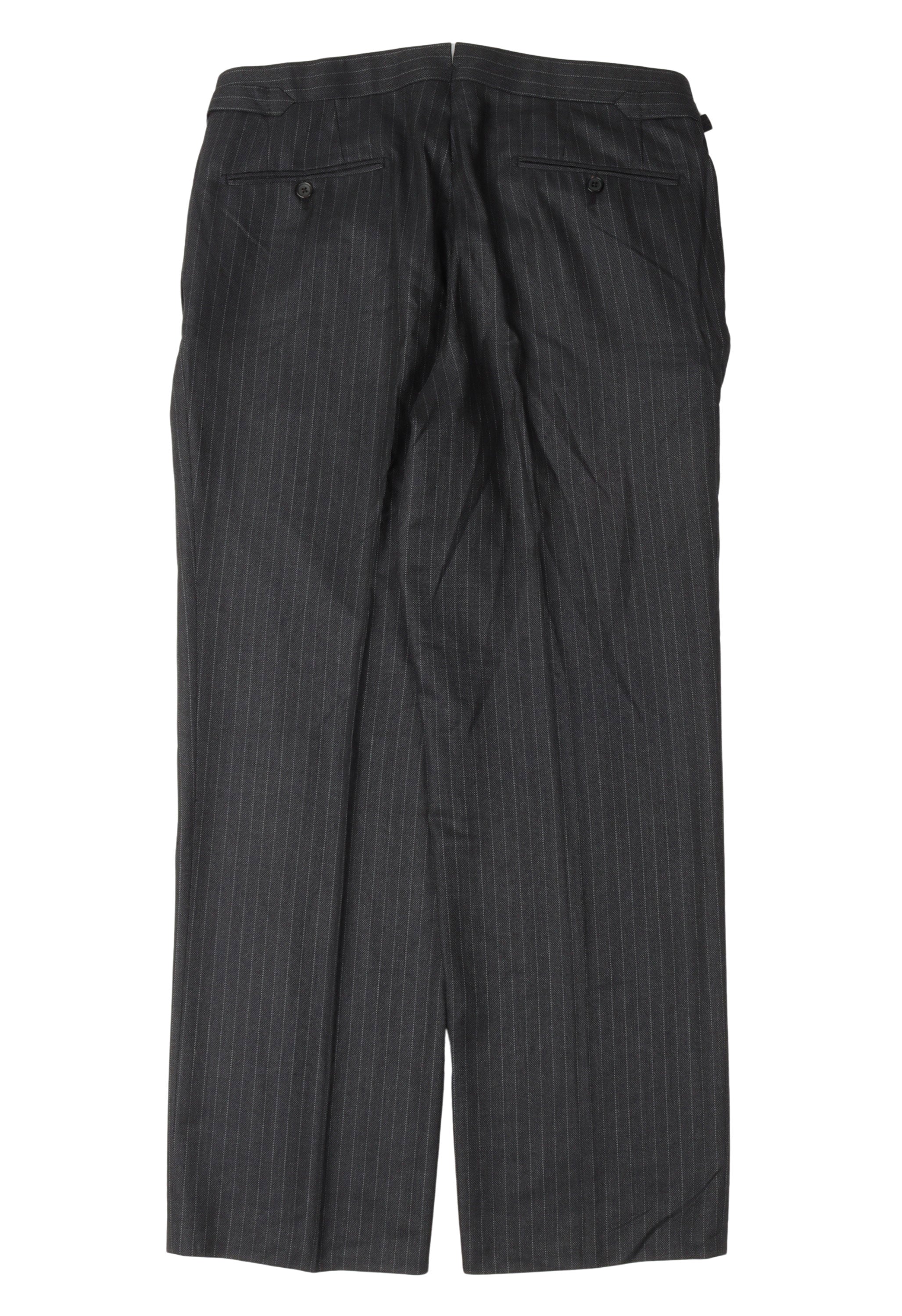Pinstripe Silk-Wool Blend Trousers