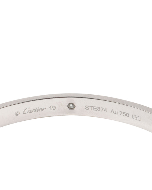 Engraved Diamond Love Bracelet