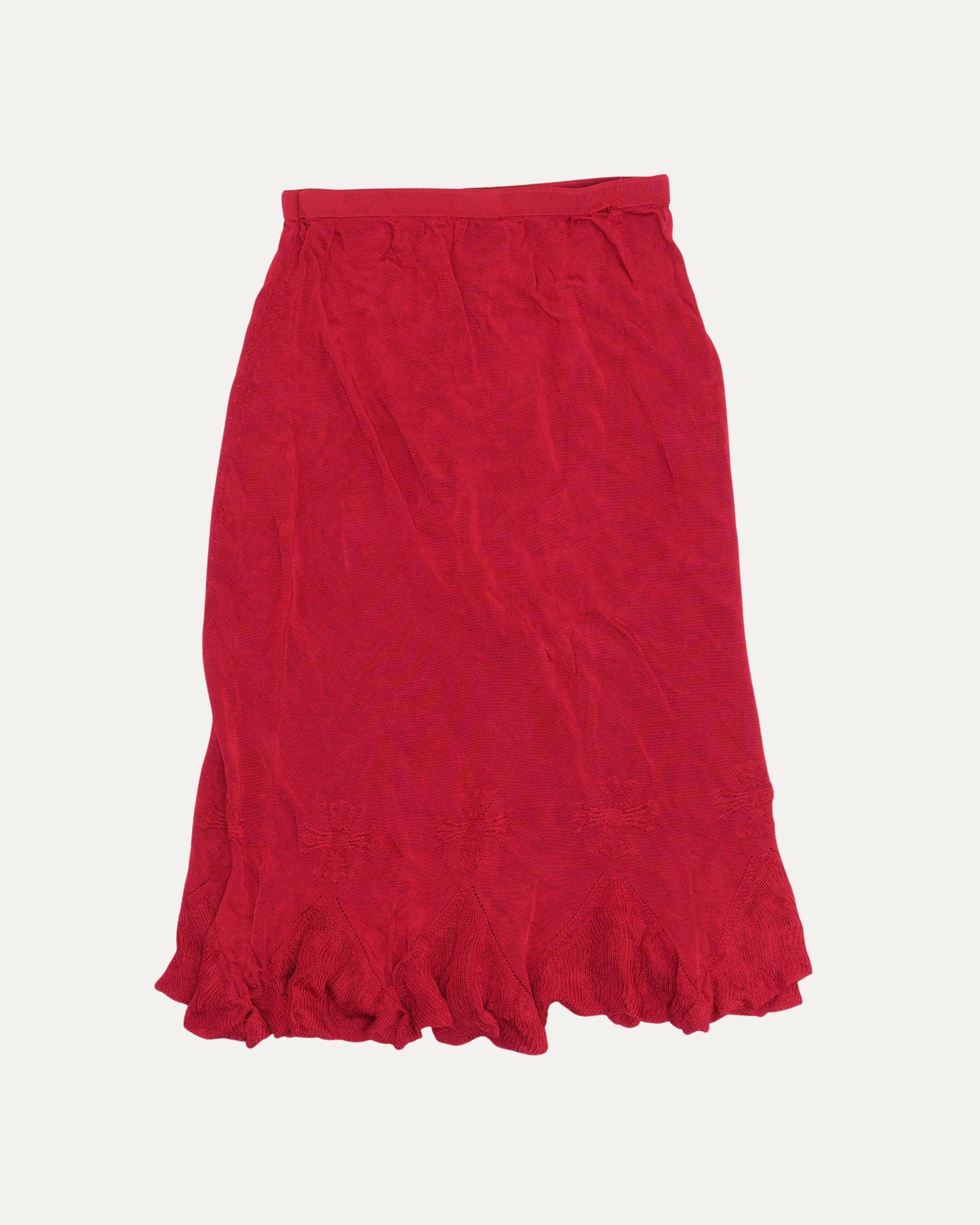 Plus Cross Sheer Skirt