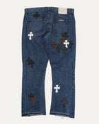 Gallery Dept. Turbo Diesel Cross Patch LA Flare Jeans