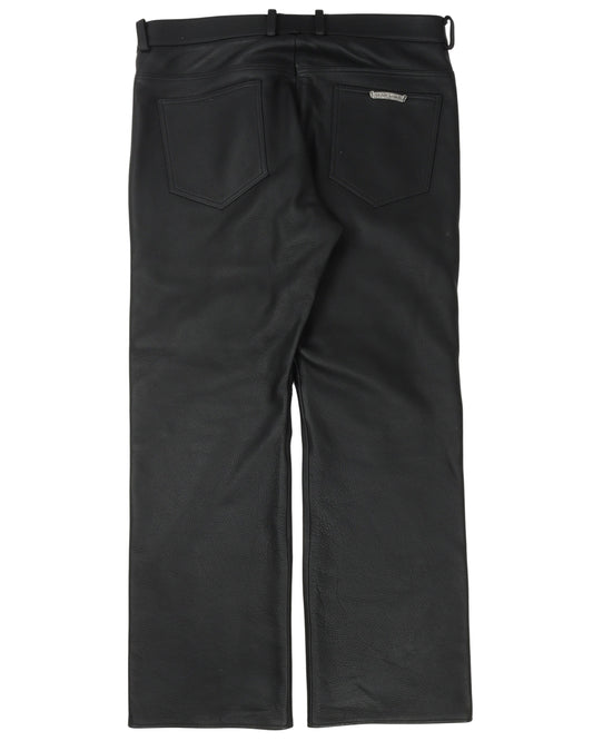 Leather Cross Pants