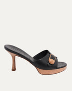 Clasp Heeled Sandal