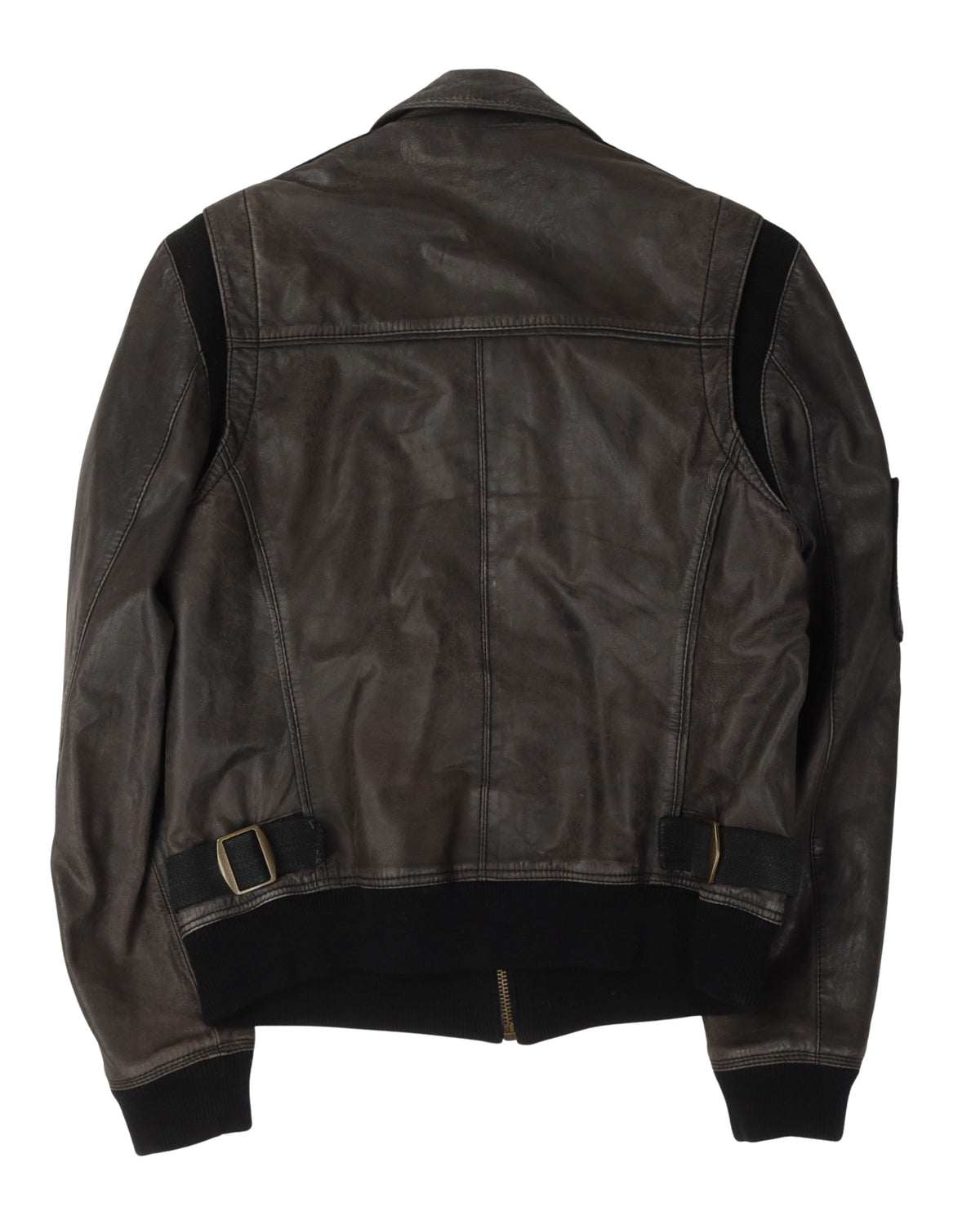 Leather Bomber Jacket