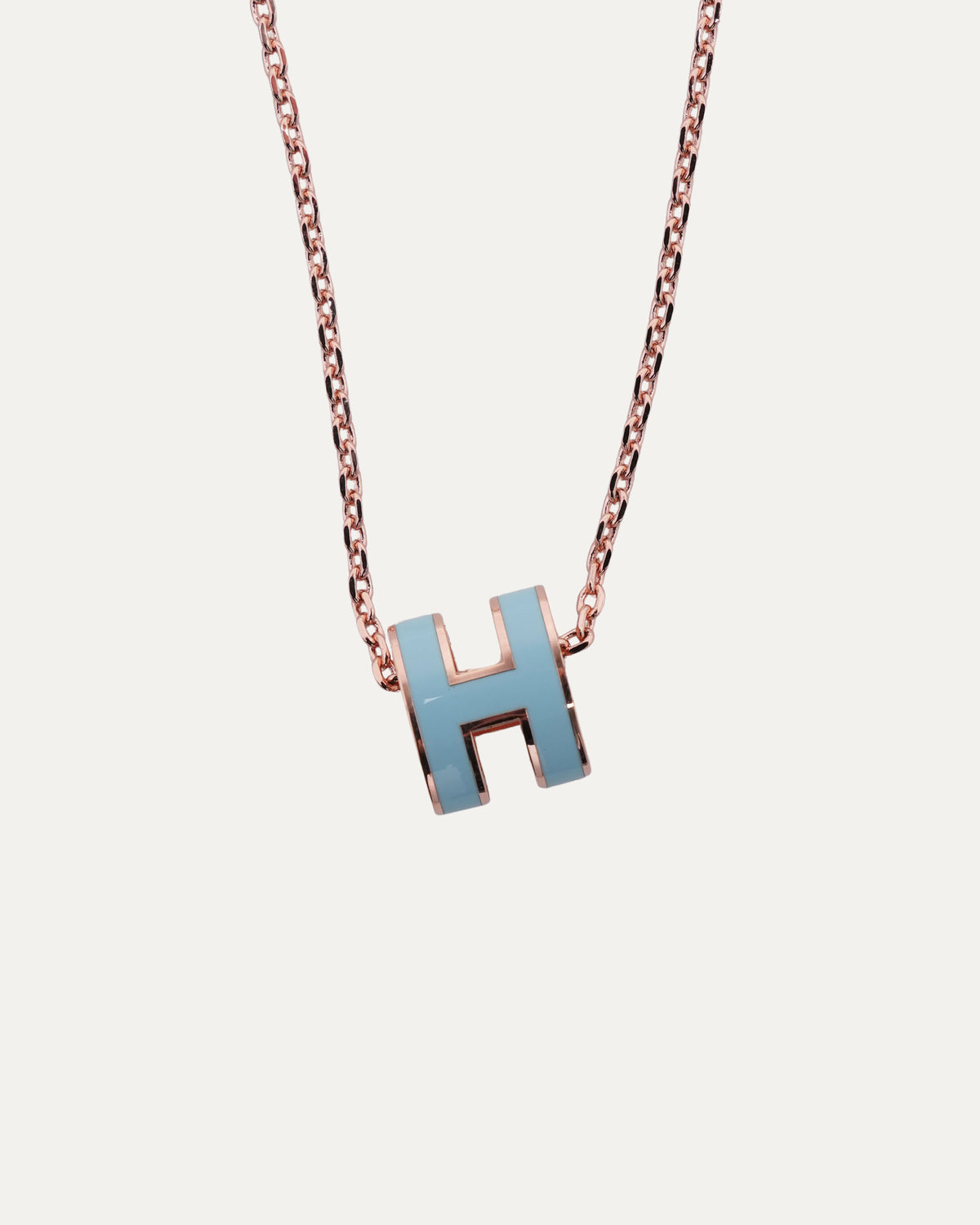 Rose Gold Plated Mini Pop H Pendant