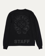 Tonal Staff Horseshoe Logo Long Sleeve Pocket T-shirt