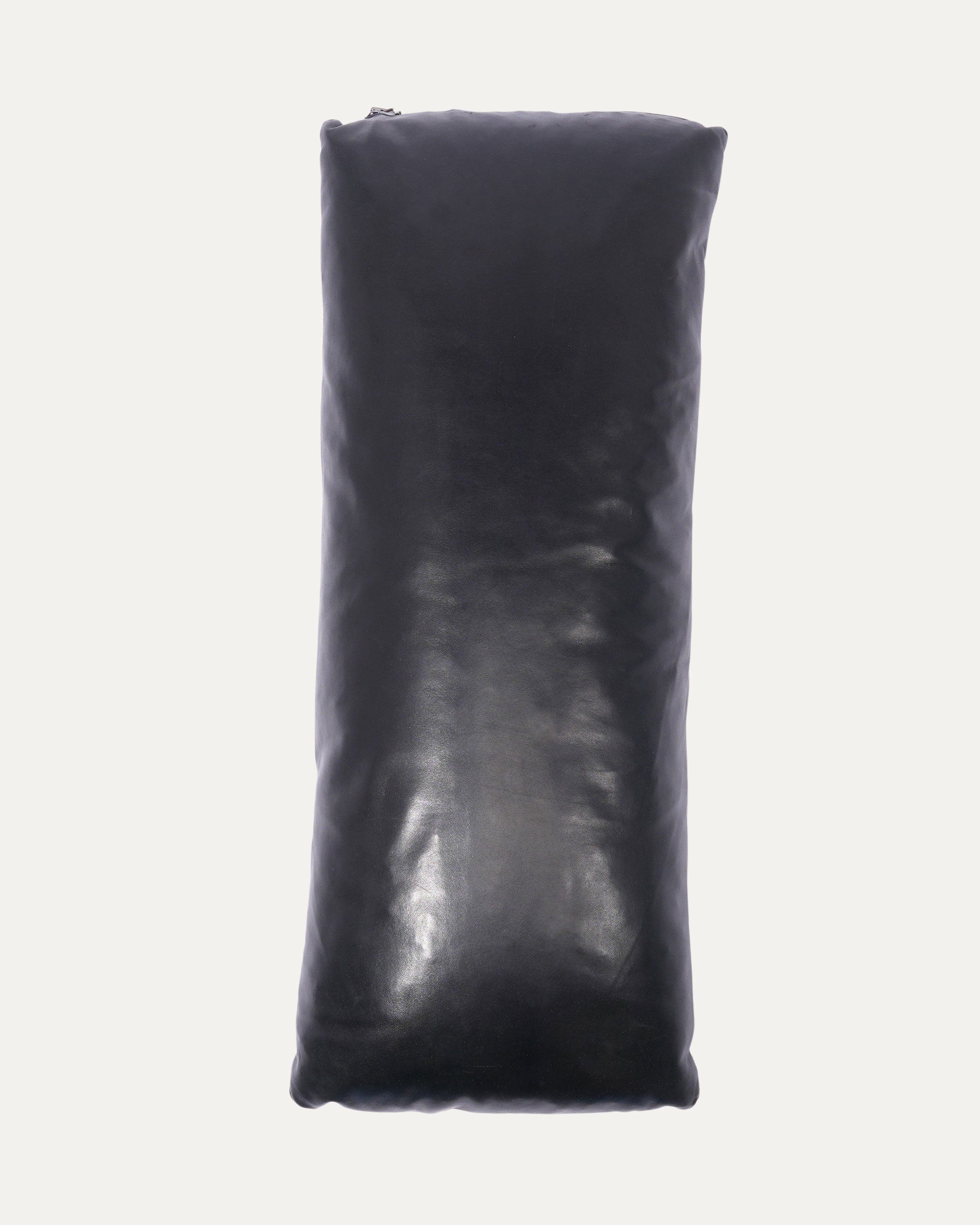 Cross Patch Leather Pillow