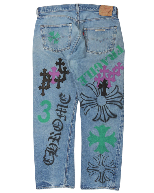 Levi's Stencil Cross Patch Jeans