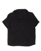 Cupro-Twill Embroidered Camp Collar Shirt