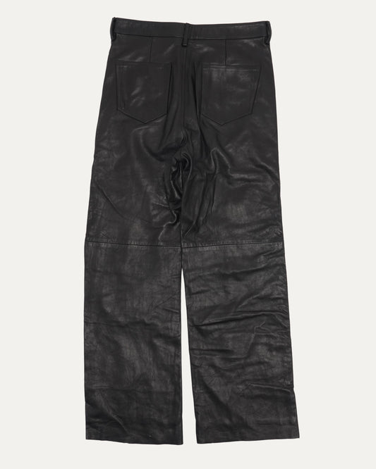 Geth Leather Wide Leg Pants