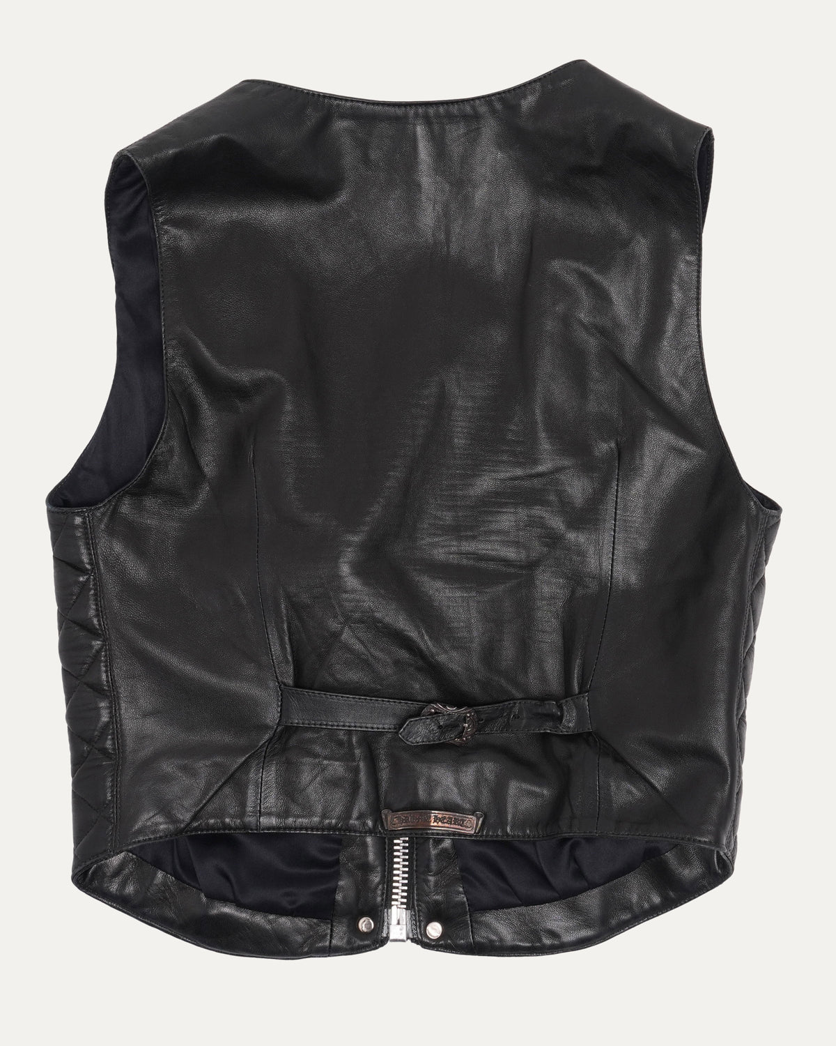 Women's Quilted Leather Vest