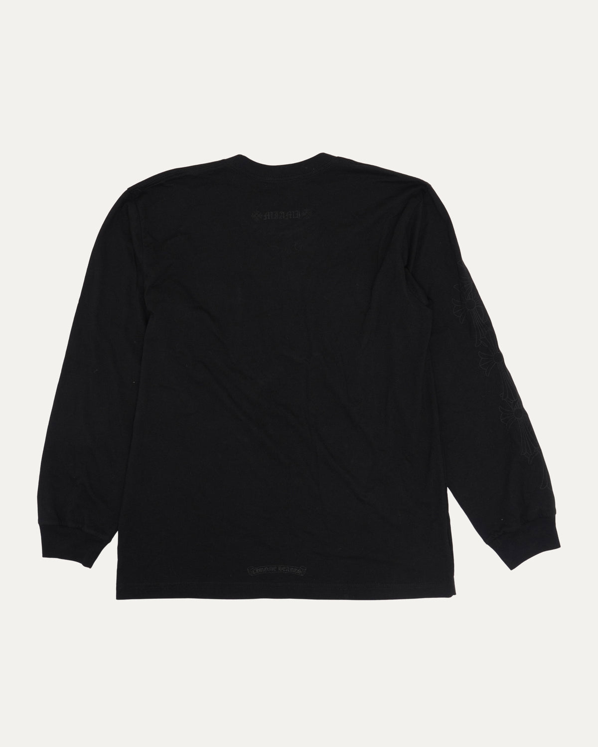 Miami Tonal Vertical Logo Long Sleeve Pocket T-Shirt