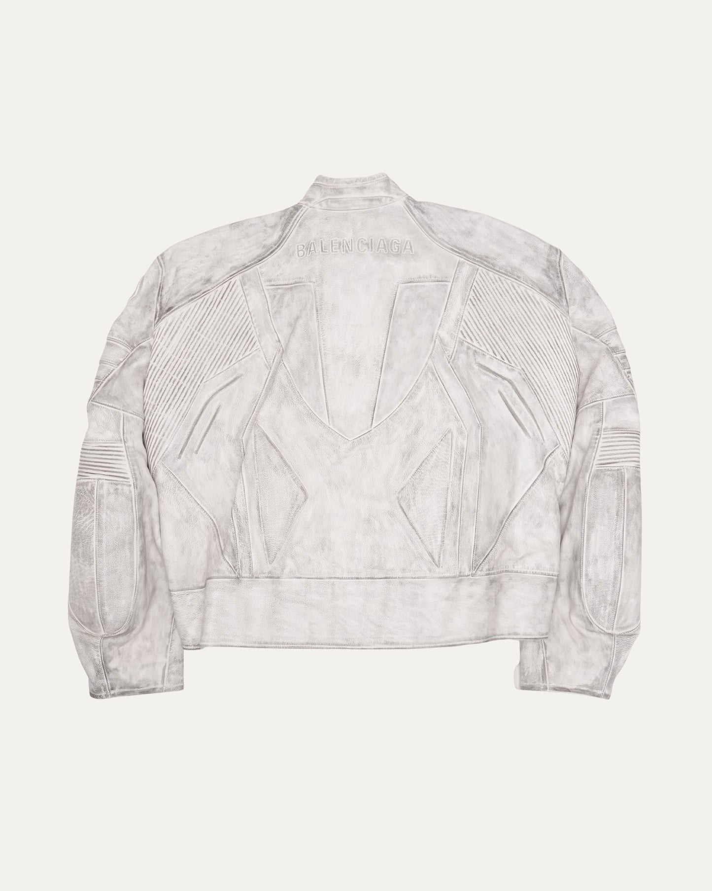 2023 Mudshow Oversized Leather Moto Jacket