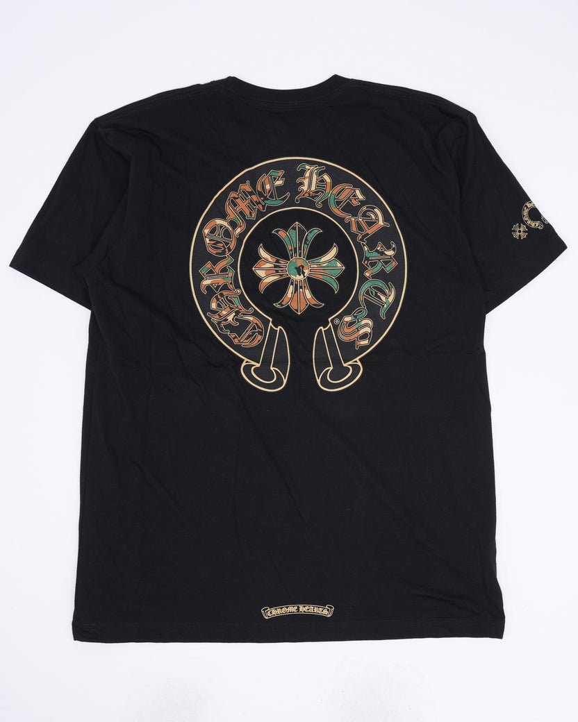 Camouflage Cemetery Cross Logo T-Shirt