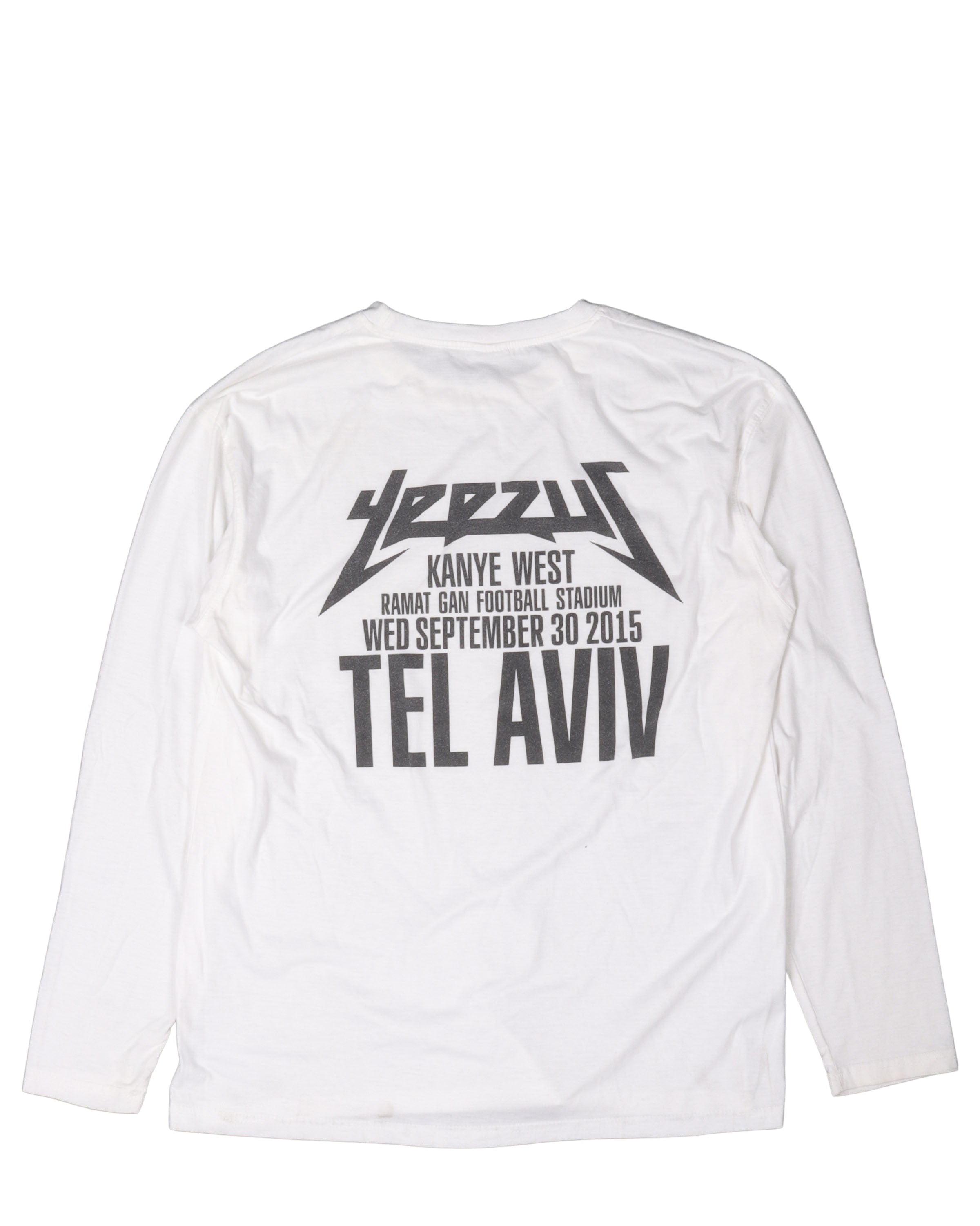 Yeezus Tel Aviv Concert Merch Long Sleeve