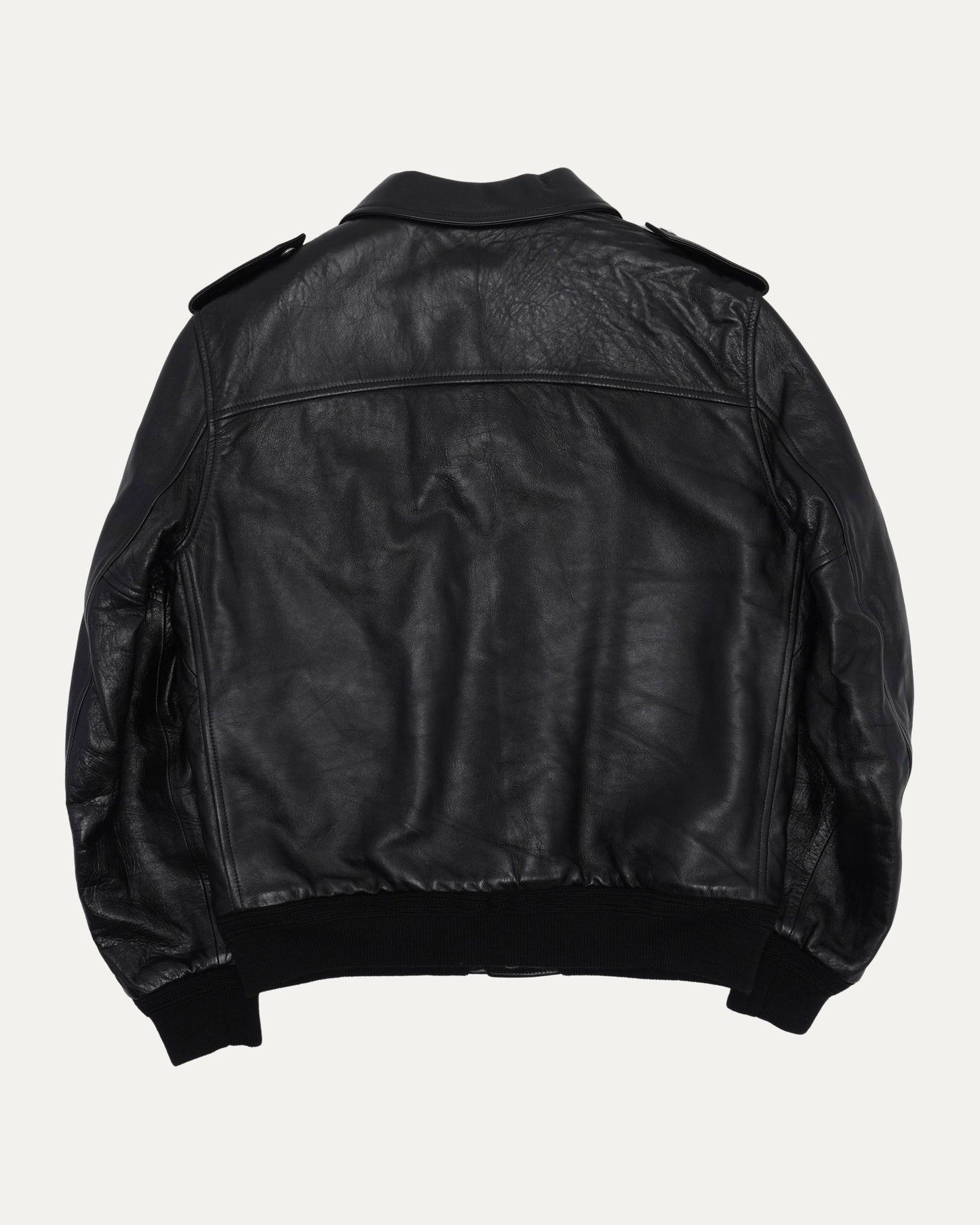 Aviator Boa Leather Jacket