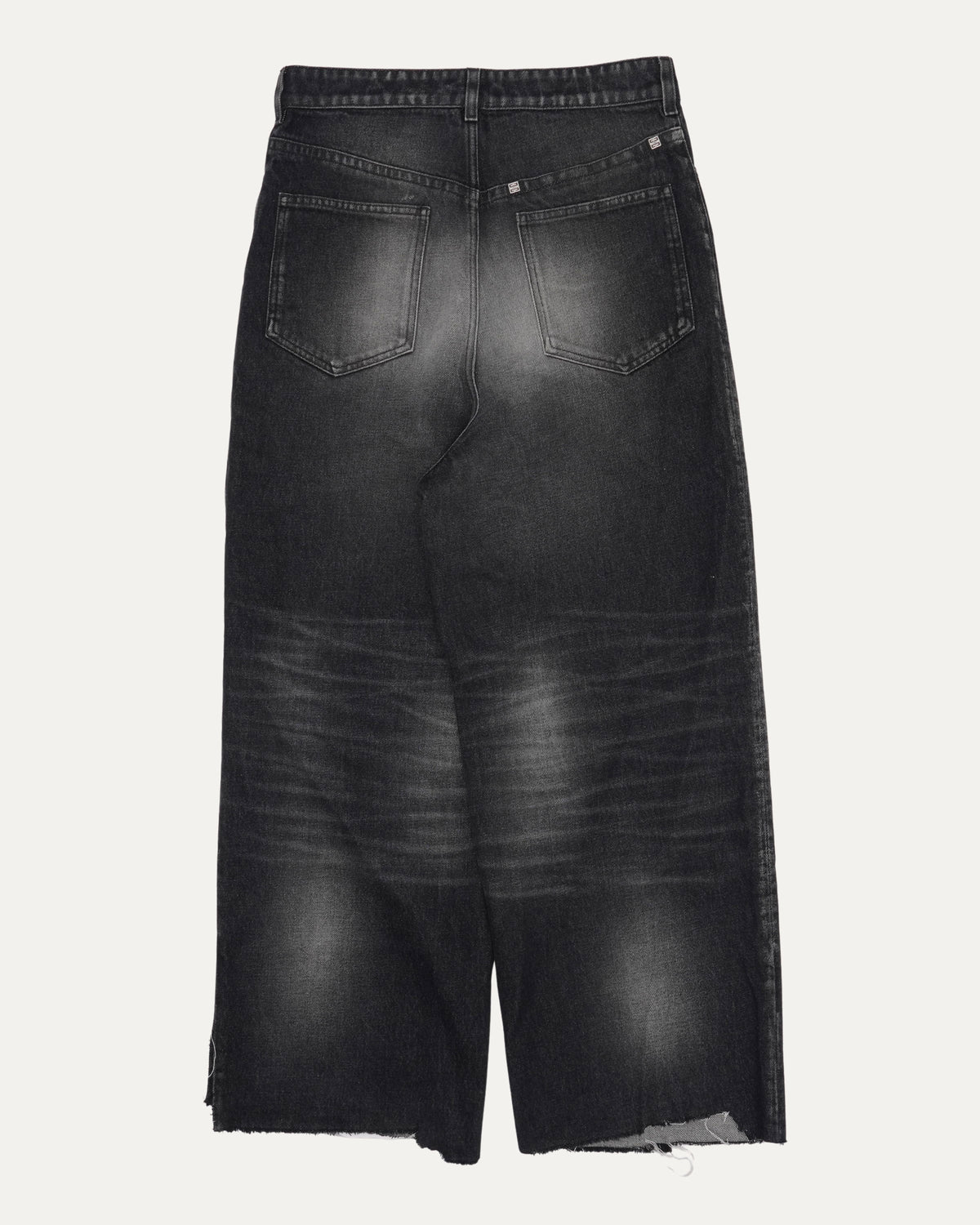 Raw Hem Baggy Jeans