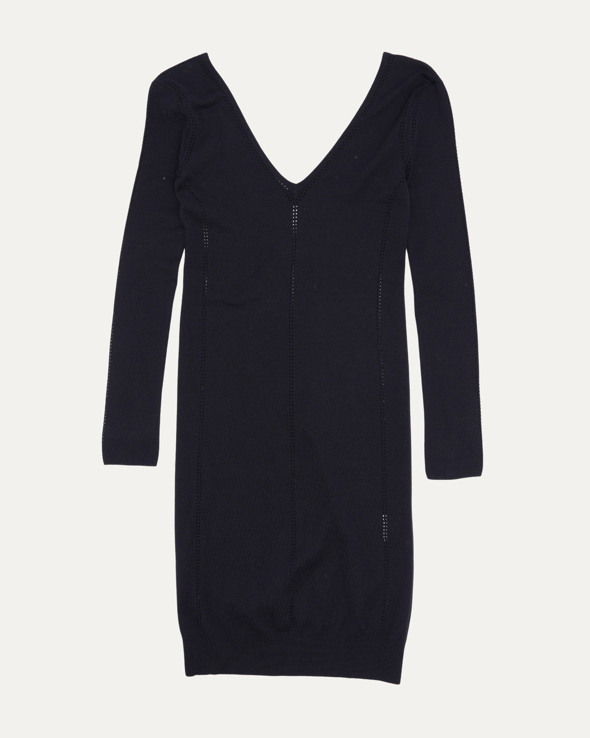 V Neck Knit Dress