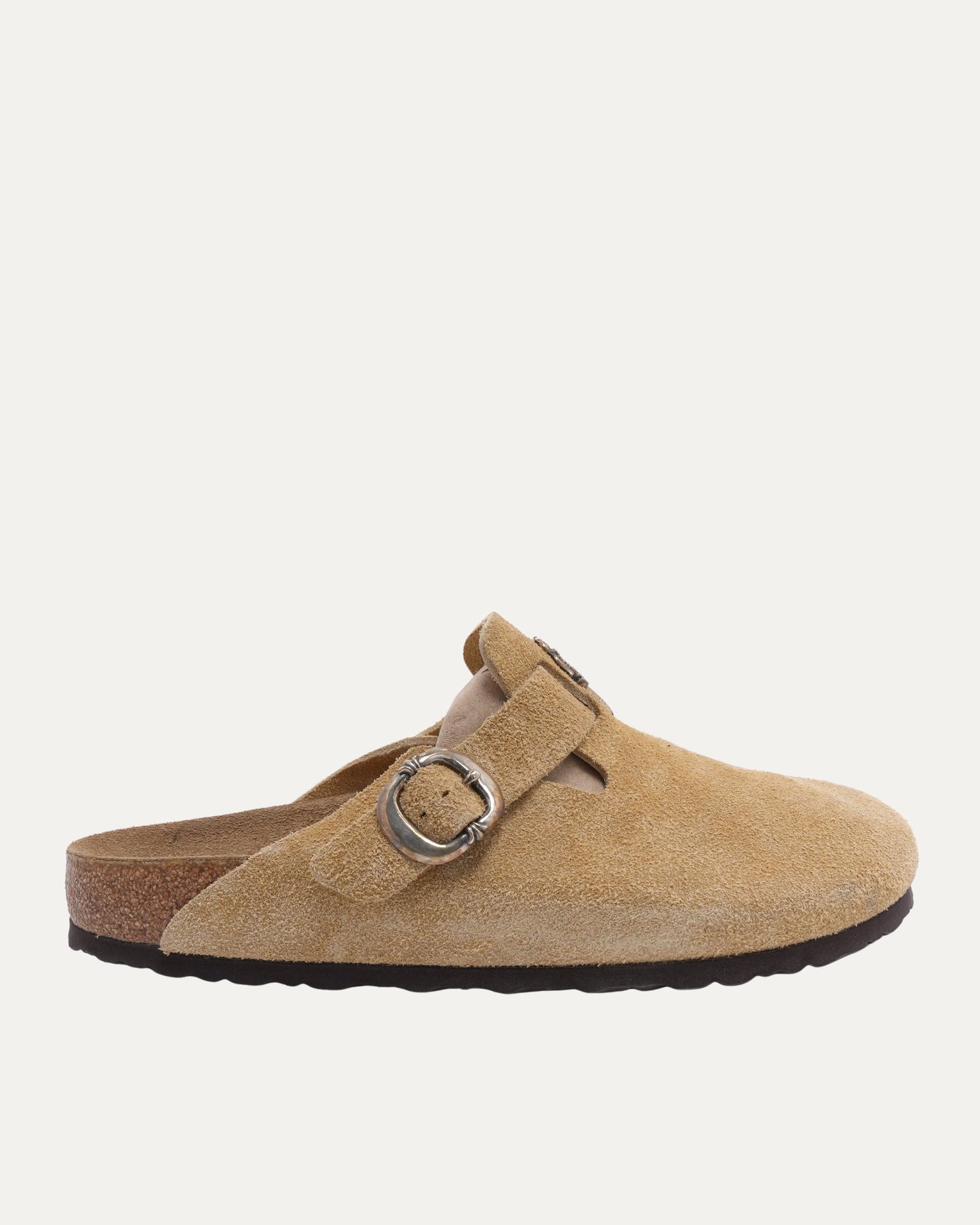 Dagger Embellished Birkenstock Boston Suede Mule