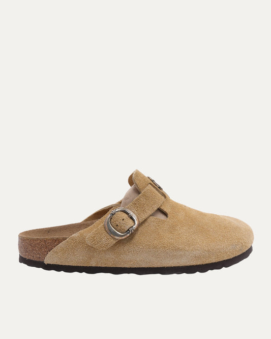 Dagger Embellished Birkenstock Boston Suede Mule