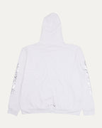 Metallic Print Vertical Logo Hoodie