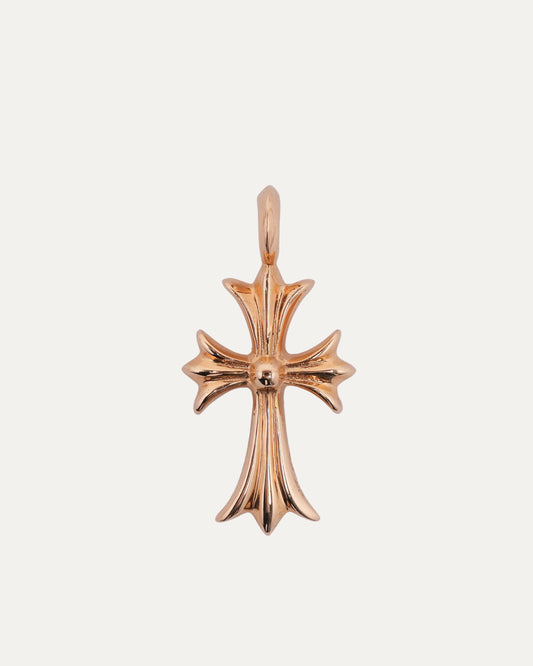 Pink Sapphire Gold Tiny Fat Pendant