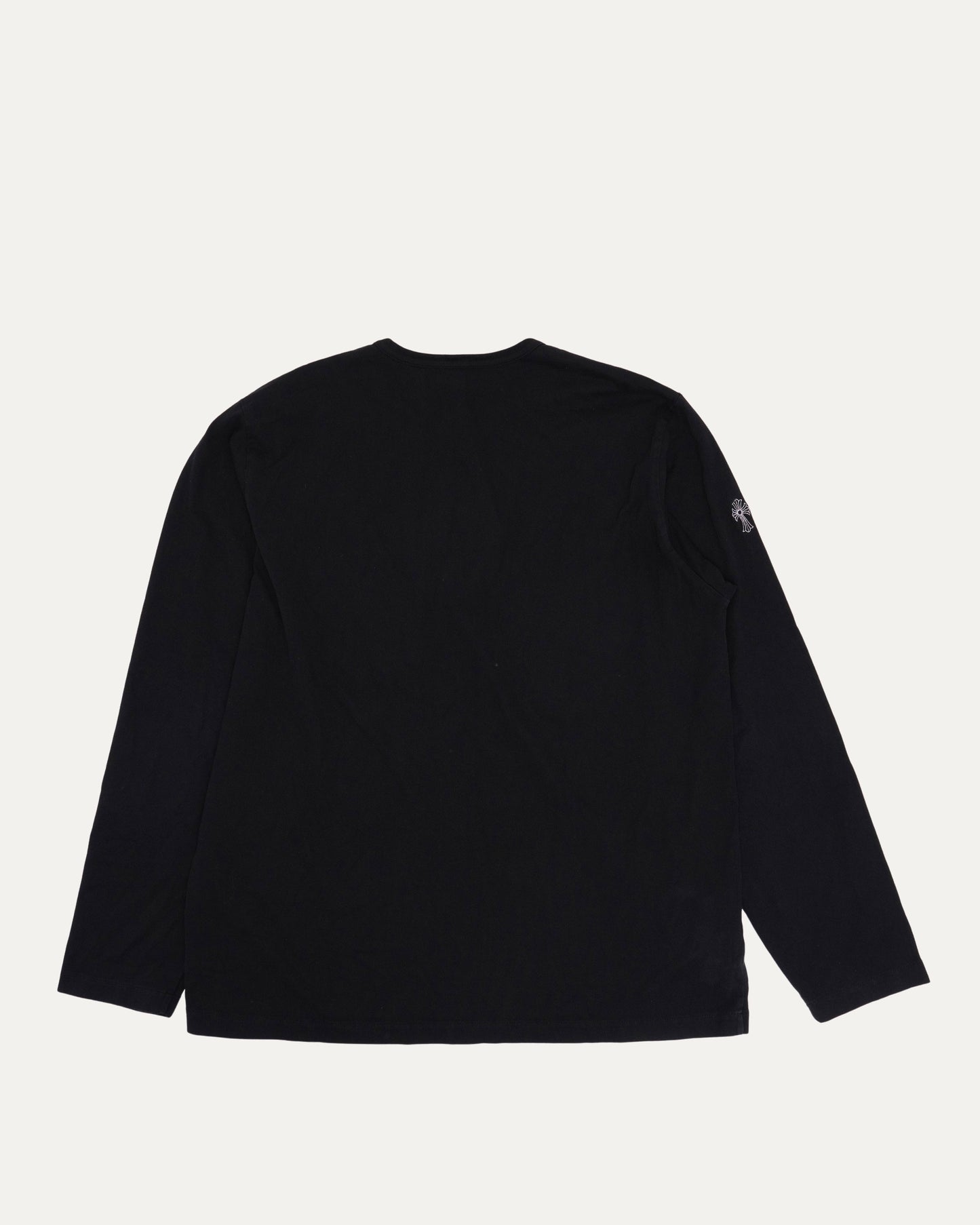 Embroidered Eye Chart Long Sleeve Pocket T-Shirt