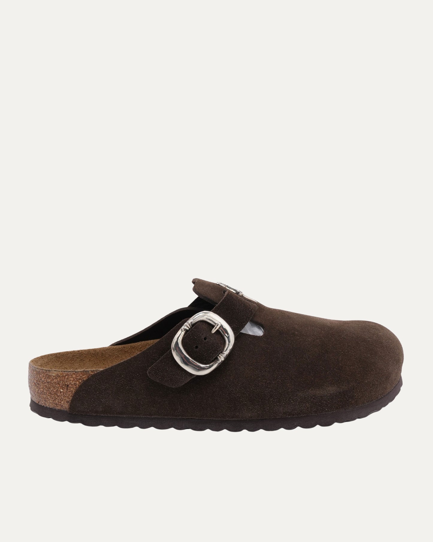 Dagger Embellished Birkenstock Boston Suede Mule