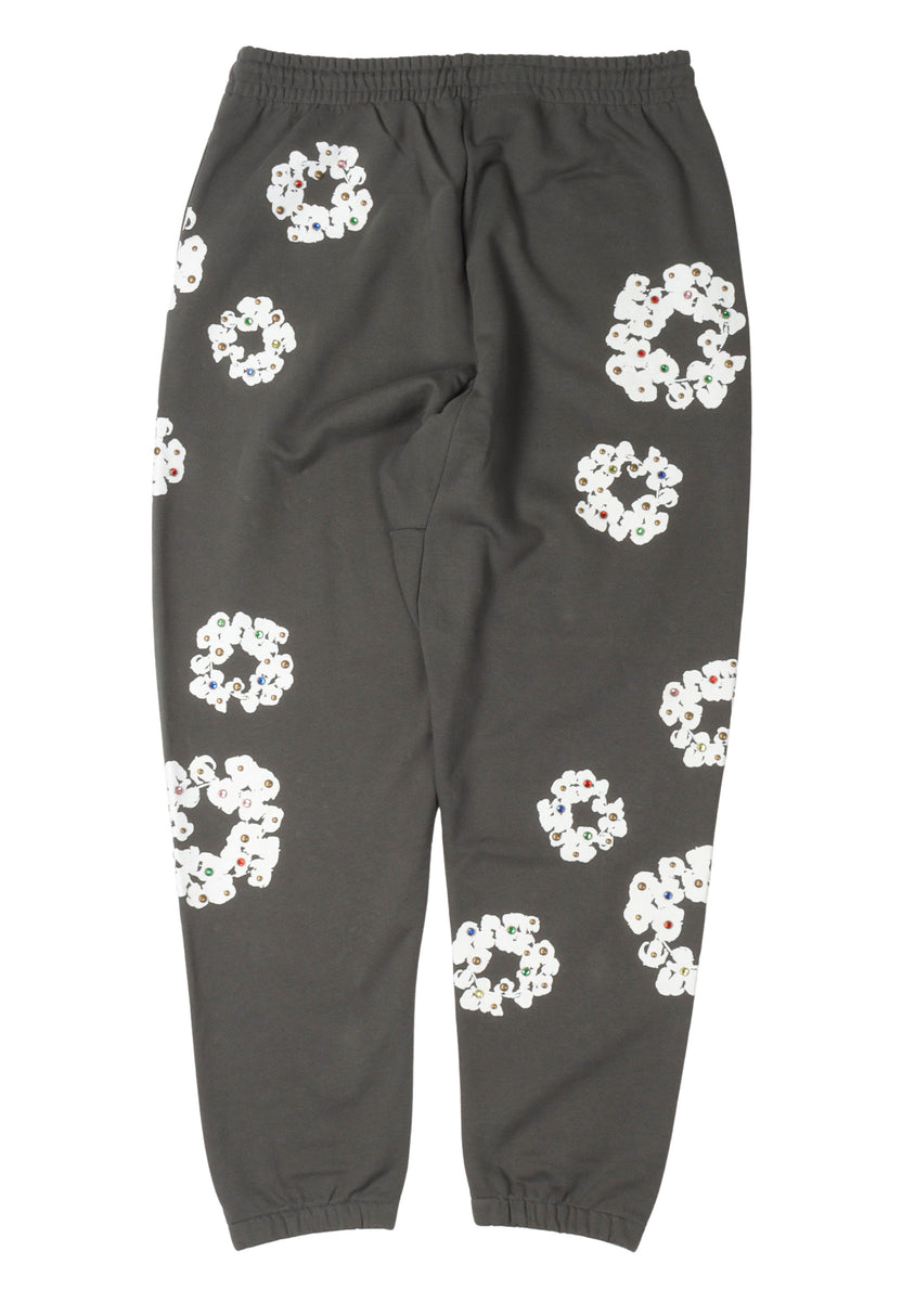 Denim Tears Rhinestone Cotton Wreath Sweatpants