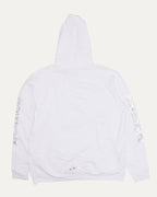 Metallic Print Vertical Logo Hoodie