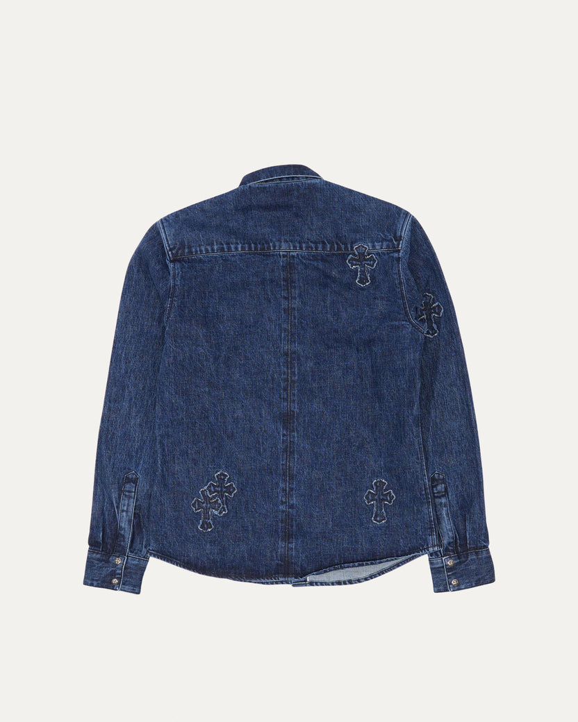 Denim Cross Patch Shirt