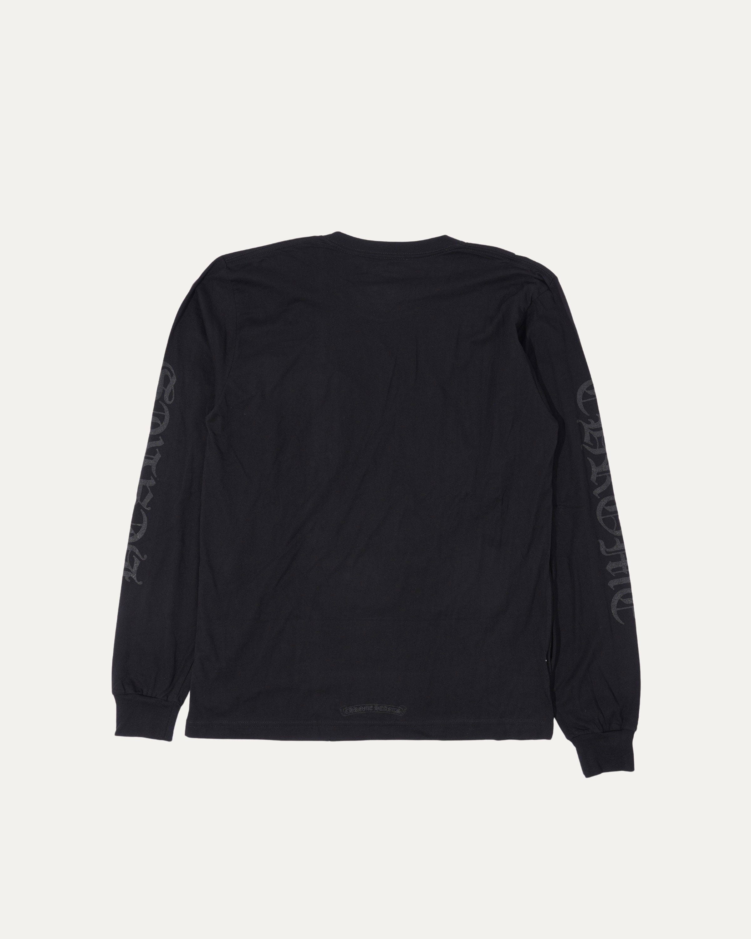 Tonal Neck Logo Long Sleeve T-Shirt