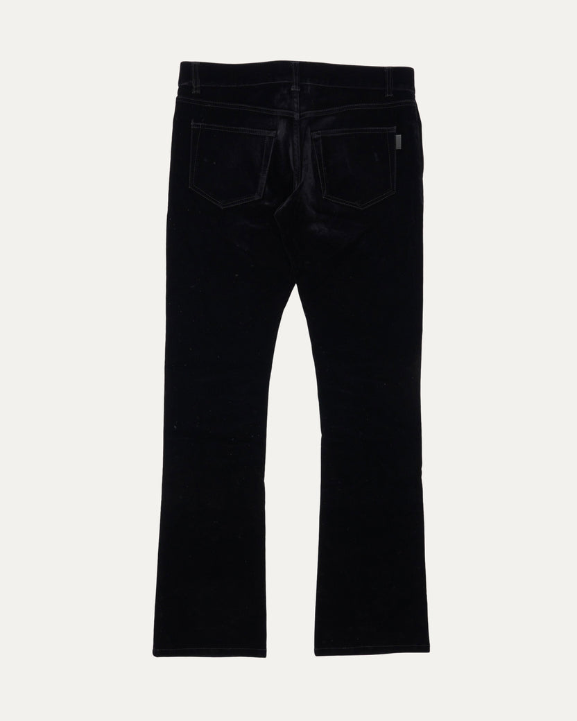 Flared Velour Jeans