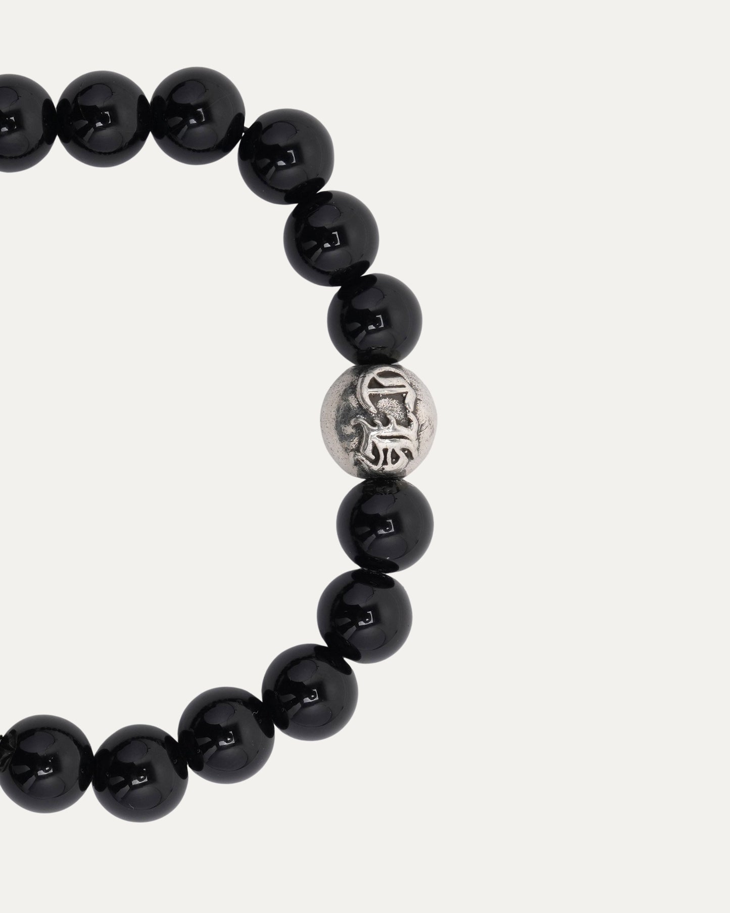 Onyx Plus Ball Bead Bracelet