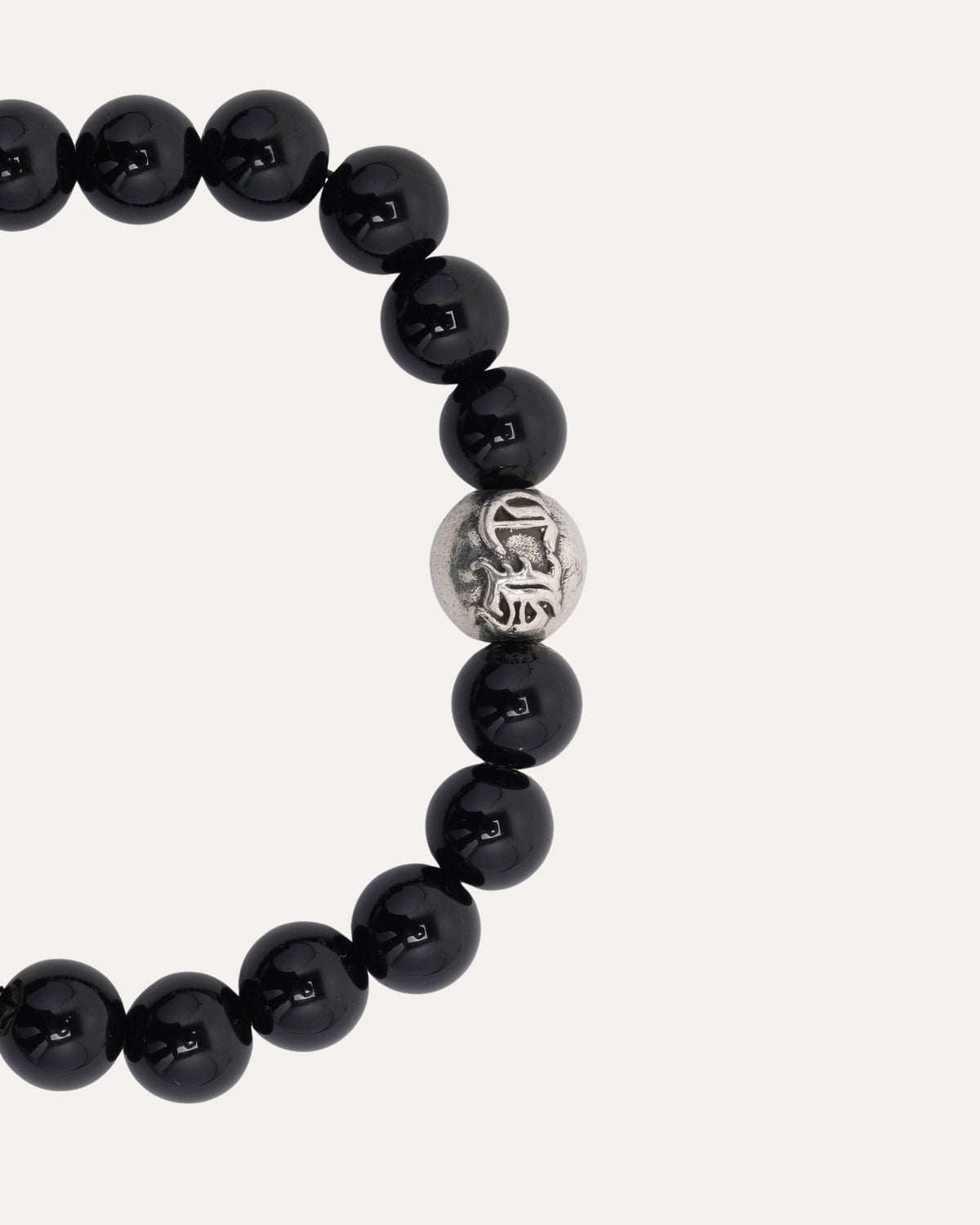 Onyx Plus Ball Bead Bracelet
