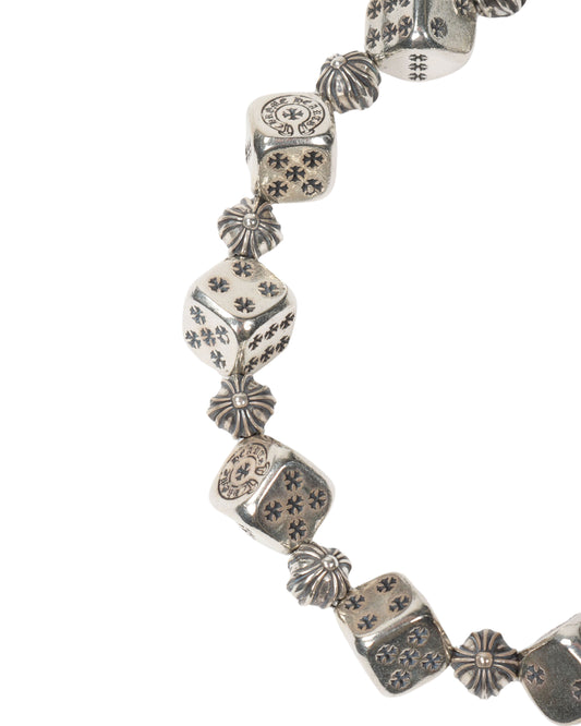 Silver Dice Bracelet