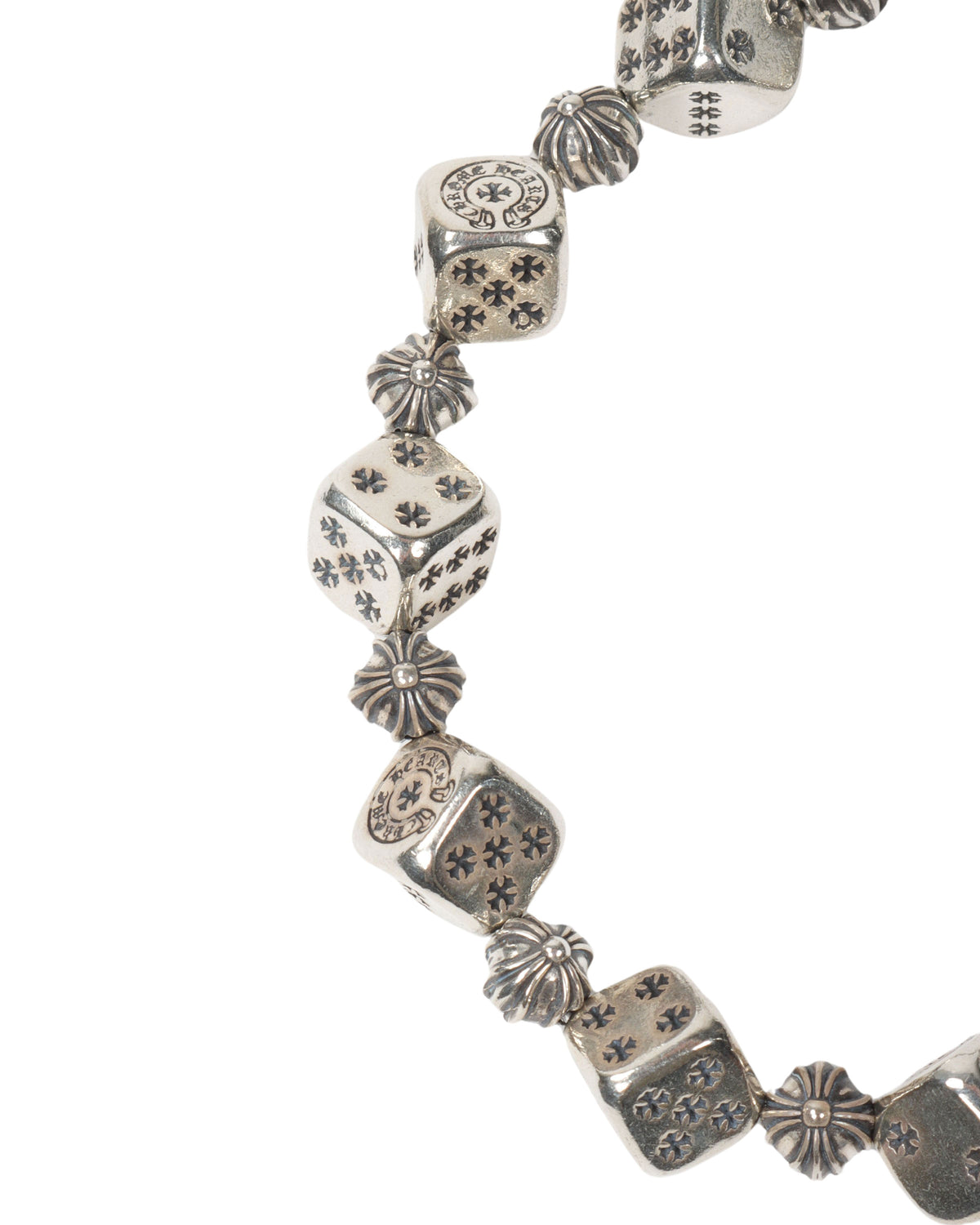 Silver Dice Bracelet