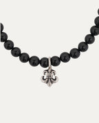 Fleur Onyx Bead Bracelet