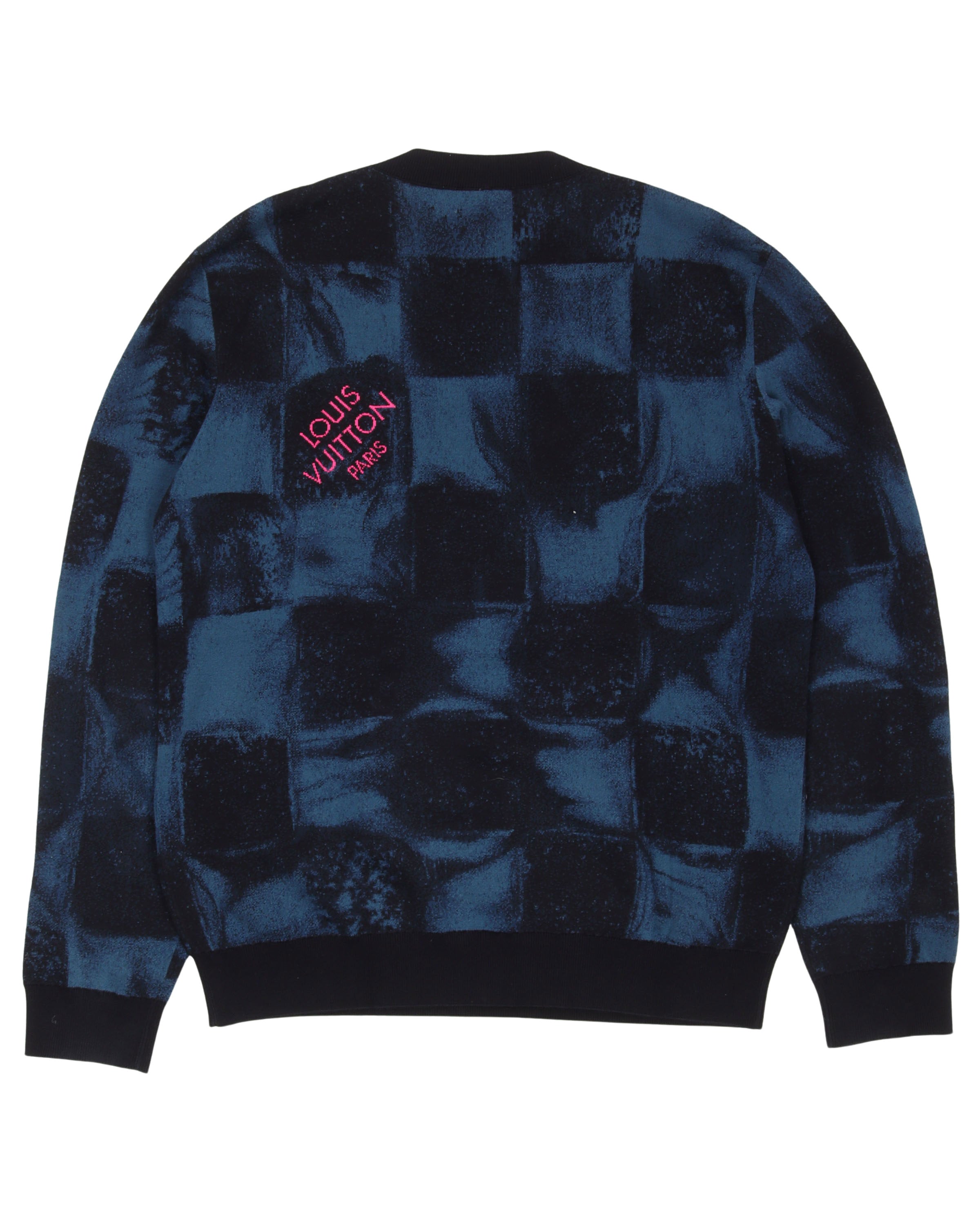 Louis Vuitton red black pattern sweater - LIMITED EDITION