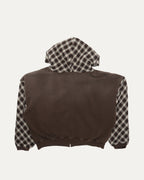 Patchwork Heavyweight Zip Up Hoodie