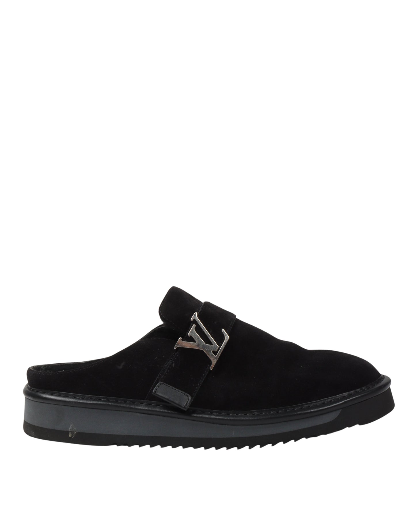 Suede and Fur Mule