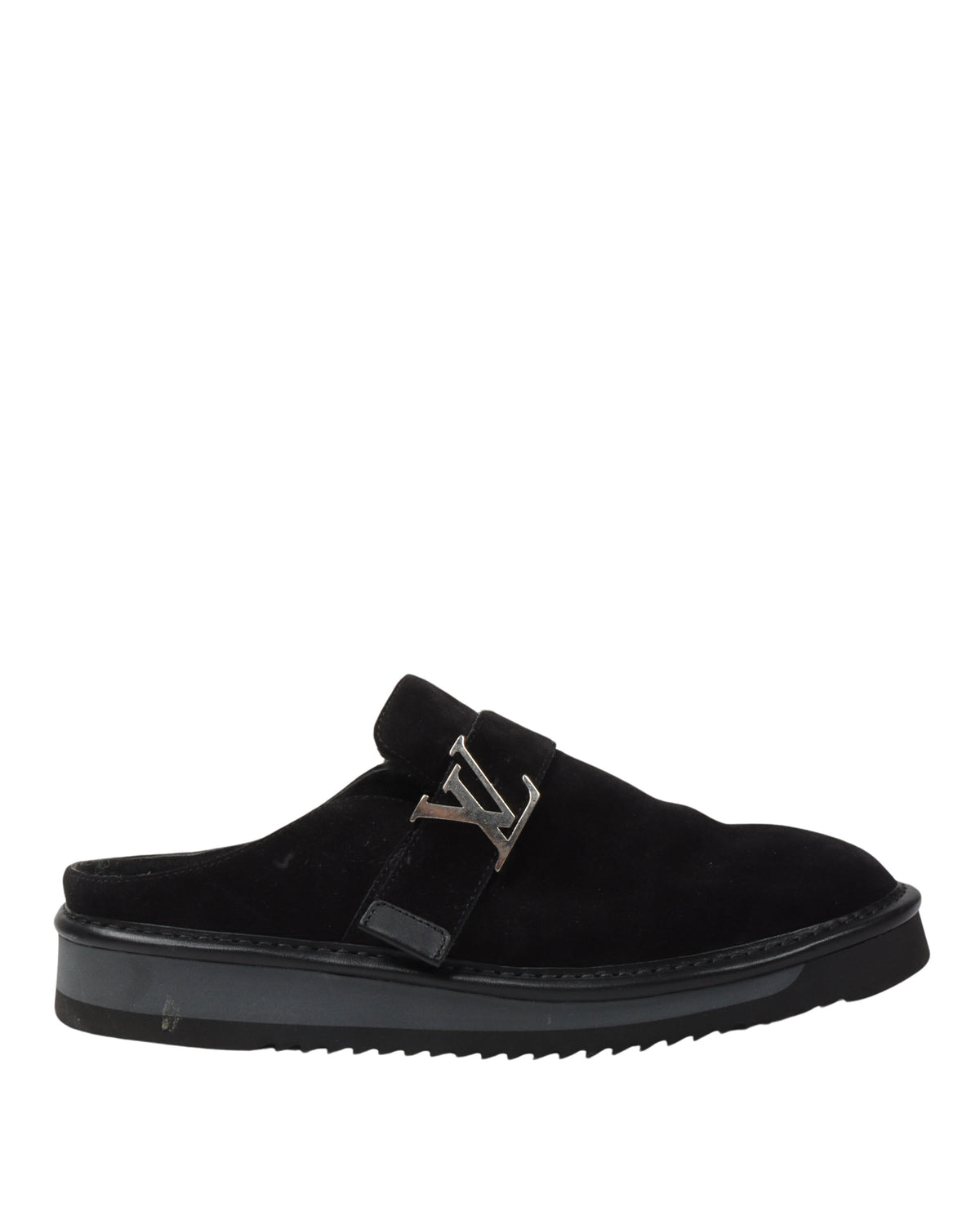 Suede and Fur Mule